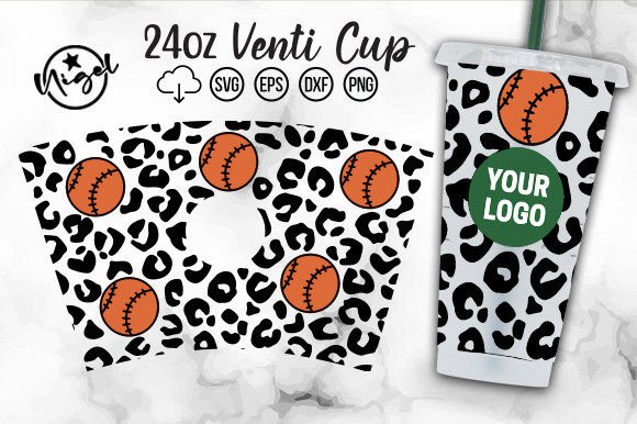 Baseball Cold Cup Wrap SVG