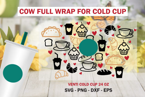 Breakfast Full Wrap Venti Cold Cup 24 Oz