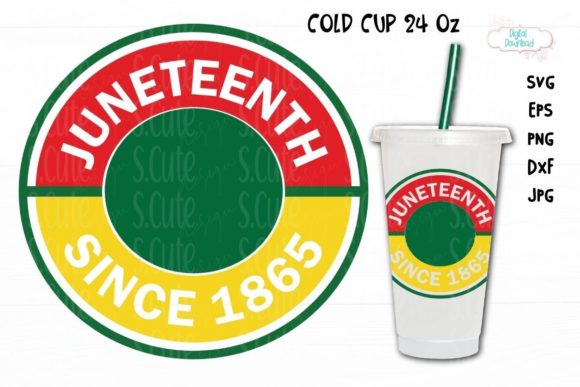 Cold Cup Ring 24 Oz Svg, Juneteenth Cup