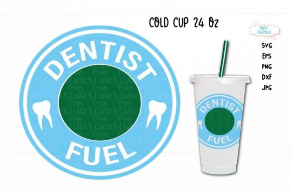 Dentist Fuel Cup Ring SVG, Cold Cup 24