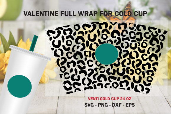 Leopard Full Wrap Venti Cold Cup 24 Oz.