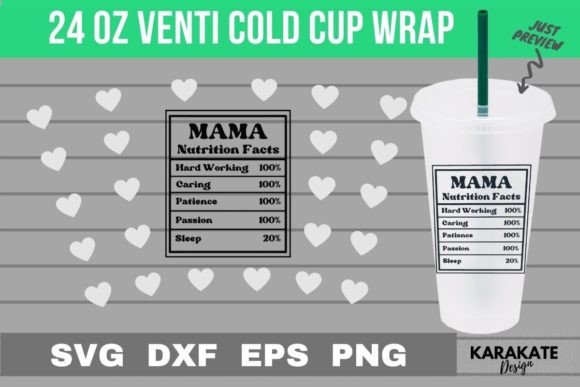 Mama Nutrition Venti Cup Wrap SVG