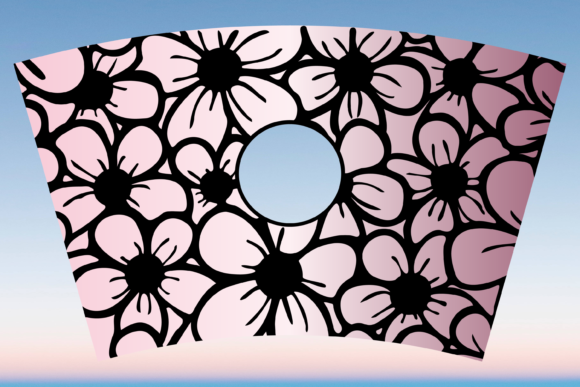 Spring Floral Starbucks Cup Wrap SVG