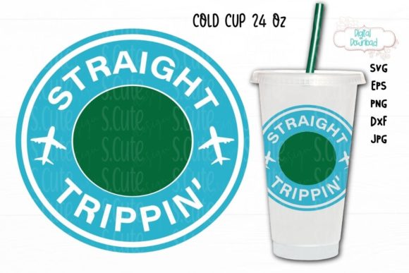 Travel Cold Cup Ring SVG for 24 Oz Cups