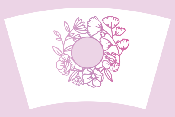 Wildflowers 24oz Venti Cup Full Wrap SVG
